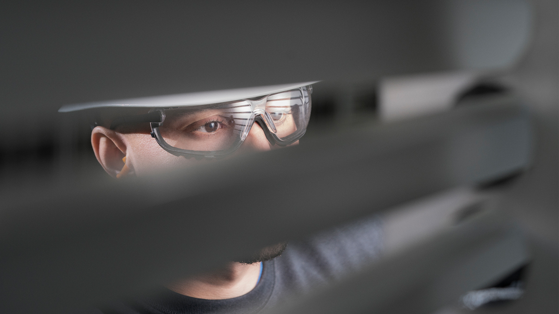 a person wearing glasses