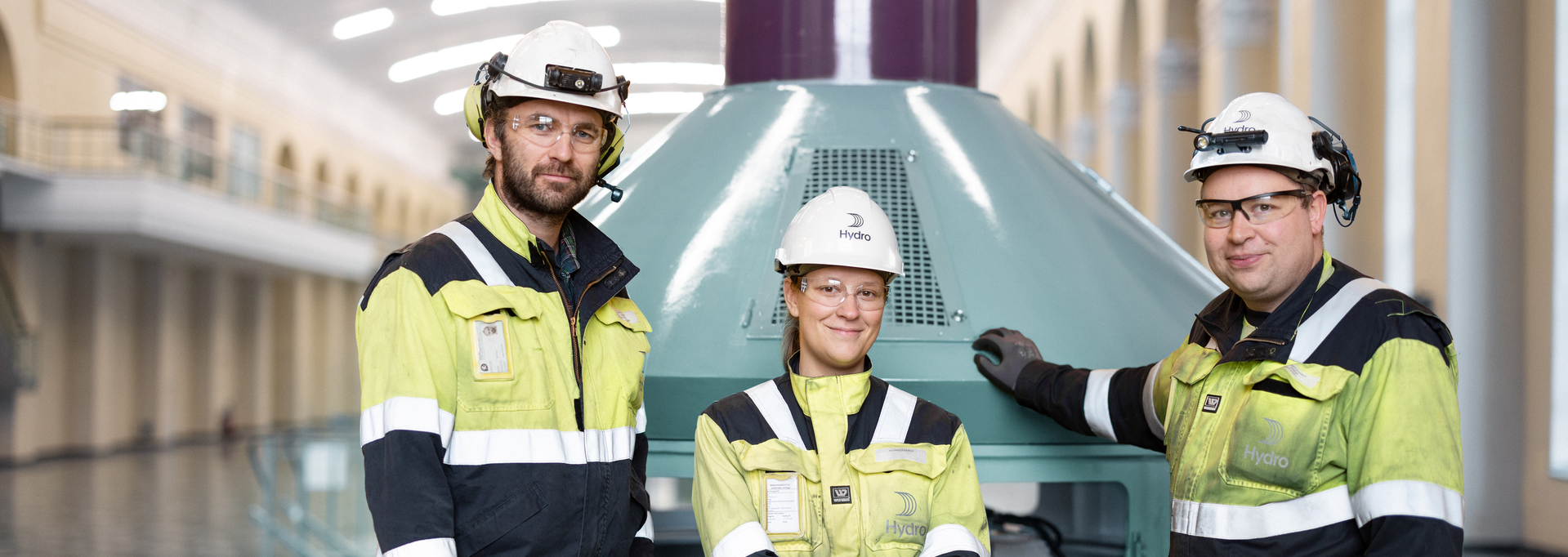 a group of people wearing helmets