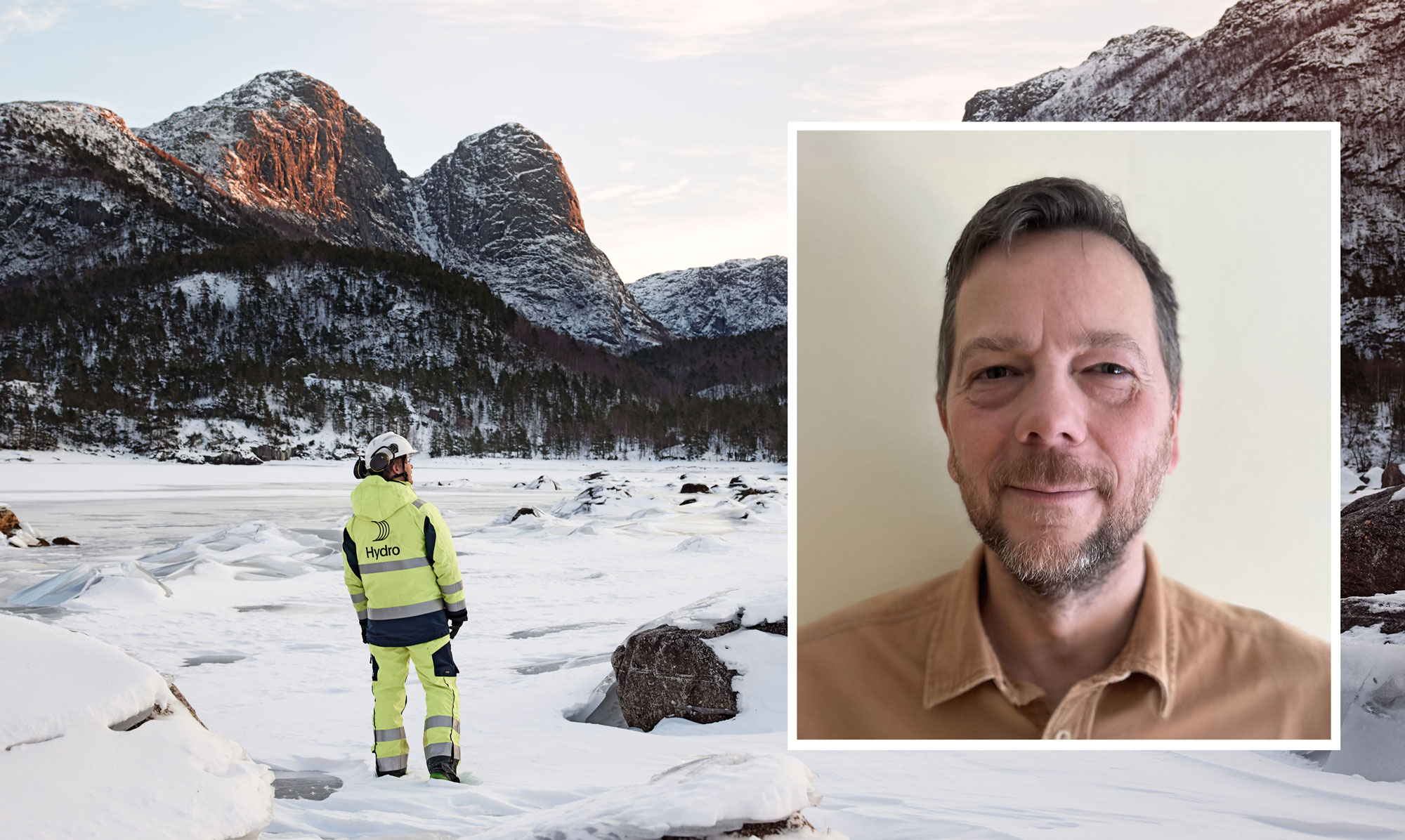 a person taking a selfie in the snow